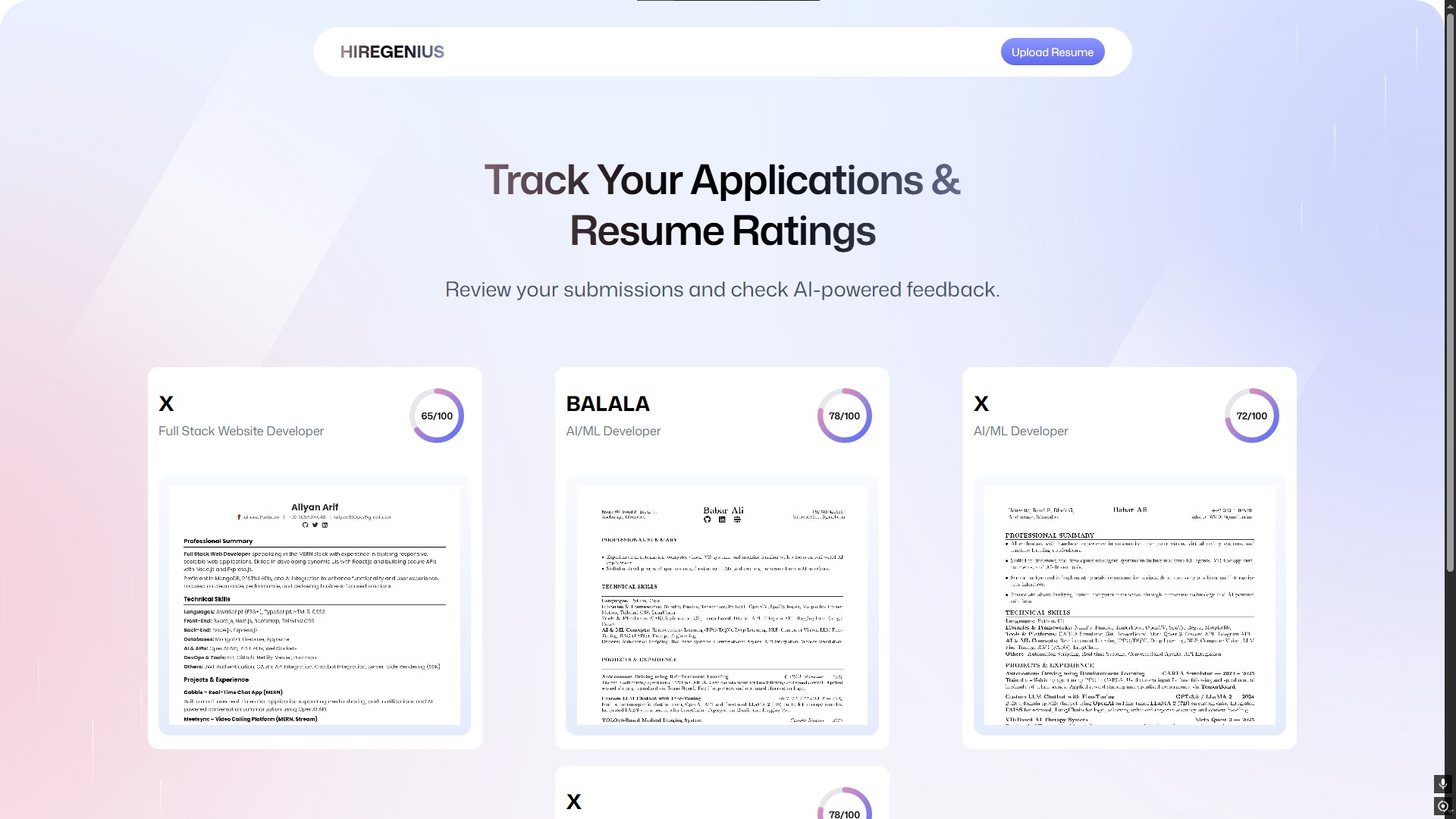 HireGenius | AI Resume Analyzer